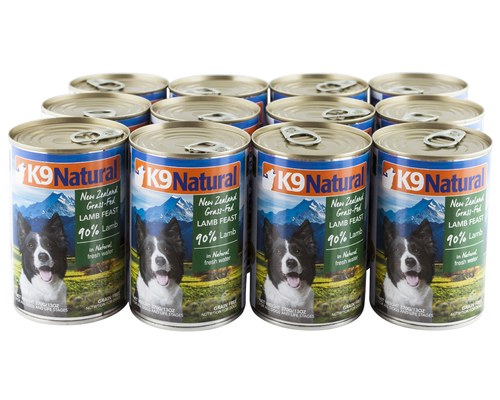 K9 NATURAL CANNED LAMB FEAST 370GX12