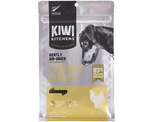 KIWI KITCHENS DOG GENTLY AIR DRIED CHICKEN DINNER 500G - My Pet Warehouse