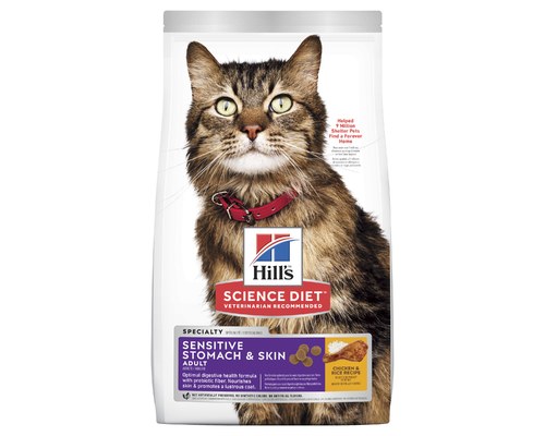 Hill S Science Diet Sensitive Stomach Skin Dry Cat Food Chicken Rice Recipe Adult 3 17kg My Pet Warehouse