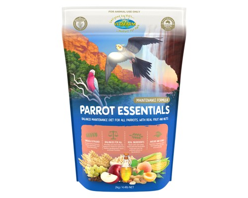 vetafarm parrot essentials 2kg