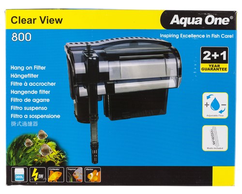 Aqua One Clearview 800 Hang On Filter 800 L Hr My Pet Warehouse