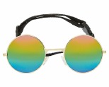 LEXI & ME DOG SUNGLASSES ROUND RAINBOW/GOLD M