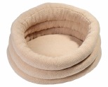 BUDDY & BELLE PLUSH TEDDY BED BISCOTTI SMALL/MEDIUM