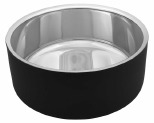 BUDDY & BELLE ROUND DOUBLE WALL BOWL MATTE BLACK LARGE 1.2L