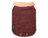 RUFF N RUGGED CORDUROY JACKET DOG JUMPER MERLOT MEDIUM/LARGE