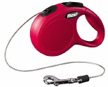 FLEXI CLASSIC CORD RETRACTABLE DOG LEAD EXTRA SMALL 3M RED