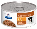 HILL'S PRESCRIPTION DIET K/D KIDNEY CARE WET DOG FOOD CHICKEN & VEGETABLE STEW CAN 156G
