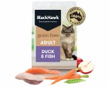BLACK HAWK CAT GRAIN FREE DUCK & FISH 1.2KG