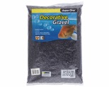 AQUA ONE DECORATIVE GRAVEL BLACK 5KG 7MM