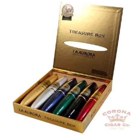 La Aurora Preferido Treasure Box Tubo Cigars Gift Box
