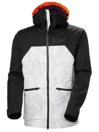 Straightline Lifaloft 2.0 Ski Jacket Grey Fog Snow Camo MD
