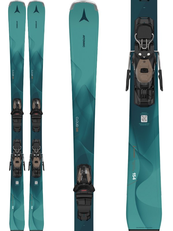 スキー ATOMIC CLOUD R + LITHIUM 10 155cm Atomic Cloud Ten ARC + Lithium 10 Damen Skiset 2016 - Alpine