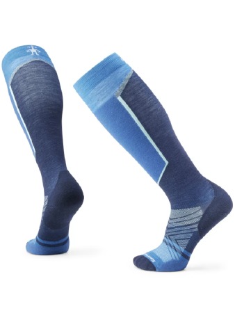 Ski Targeted Cushion Extra Stretch Over-the-Calf Socks Laguna Blue MD