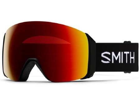 4D MAG XL Ski Goggles - Black / Sun Red Mirror