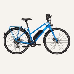 City E-Bike Step-Thru Blue