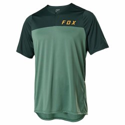 Flexair Zip SS Jersey Moss MD