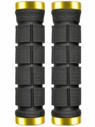 Northshore MTB Grips Black with Gold Lockrings