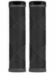 Strata Grips Jet Black with Black Lockrings