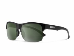 Rambler Lite Matte Black + Polarized Grey Green Lens
