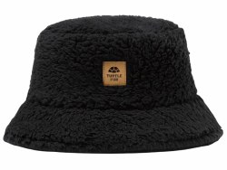 Comfort Lush High Pile Fleece Stomp Bucket Hat Black