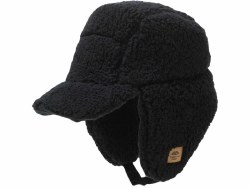 Comfort Lush High Pile Fleece Backcountry Trapper Hat Black