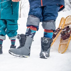 Additional picture of Solstice Over-the-Calf Lightweight Ski & Snowboard Sock Charcoal MD