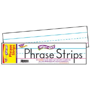 Phrase Strips 12&quot; White