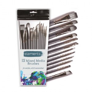 Mixed Media Brushes 12PK