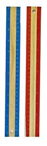 12 &quot; Wooden Ruler With Colour