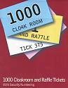 Cloakroom Tickets Book of 1000