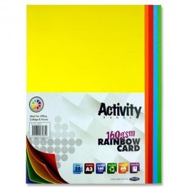 A3 Coloured Card 160gsm 50 Pk