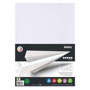 A4 Card 50 Sheets White