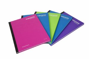 A4 Hardback 160 Pg Bright 5 Pk