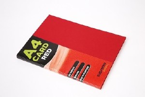 A4 Red Card 50 Pack 180Gsm
