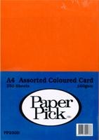 A4 Colour Card 160gsm 250 Pack