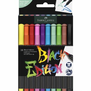Black Ed Brush pens 10PK