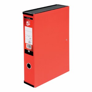 Box File Foolscap Red 5 Star