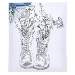 Colour My Canvas- Floral Boots