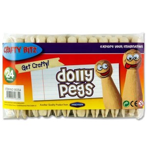 Crafty Kids Dolly Pegs 24 Pack