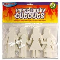 Cut Out Paper Family 10 Pack