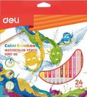 Deli  Water Col Pencil 24 Pk