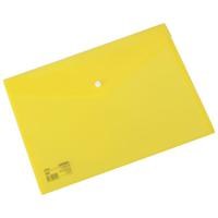 Deli A4 Button Wallet Yellow