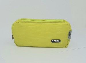 Double Pencil Case Lime Green
