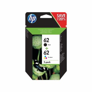 HP 62 Black&amp;Colour Value Pack