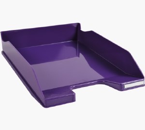 Letter Tray Glossy Purple