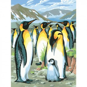 Paint By Numbers Penguins