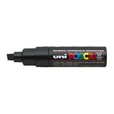 Posca Chisel Tip 8.0m Black