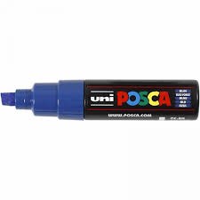 Posca Chisel Tip 8.0mm Blue