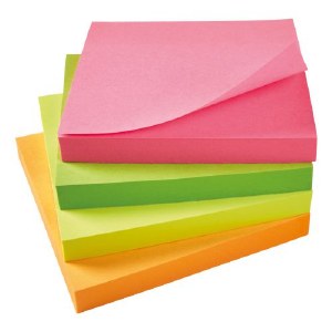 Re-Move Notes 76x76mm Neon
