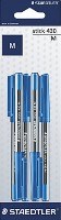 Staedtler Stick Pens Blue 6 Pk